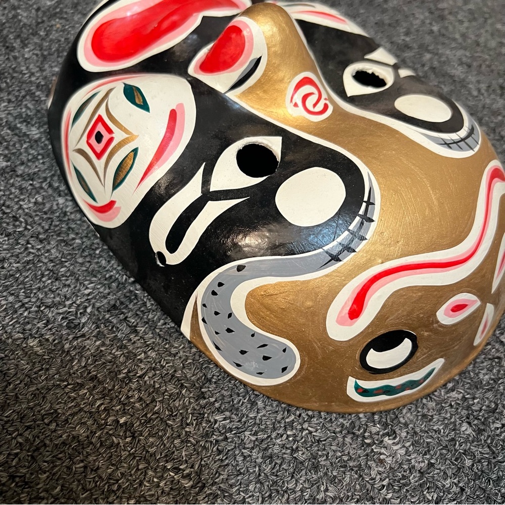 Vintage Hand painted  Paper Mache Asian/Chinese Mask - Picture 9 of 15